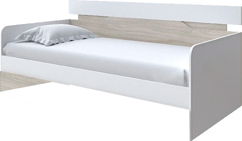 Изображение товара Кровать-тахта Proson Milton 80x200 (белый/ясень шимо светлый)