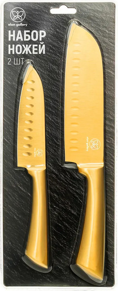 Изображение товара Набор ножей Elan Gallery 240624 (титаново-золотой)