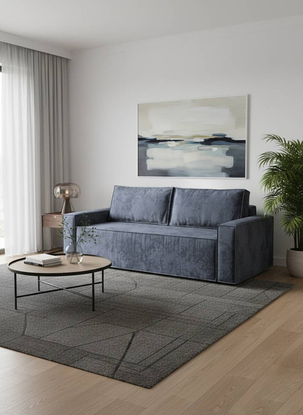 Изображение товара Диван Sundays Home Лофт (велюр плюш серый)