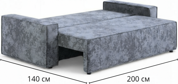 Изображение товара Диван Sundays Home Лофт (велюр плюш серый)