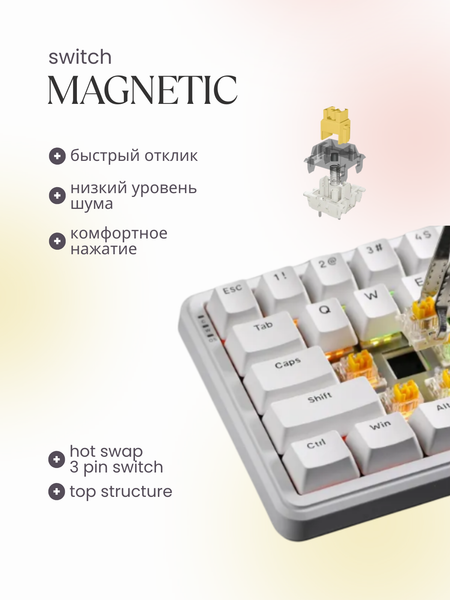 Изображение товара Клавиатура Ajazz AK680 MAX (белый)