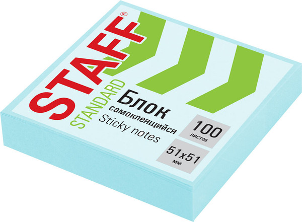 Изображение товара Стикеры канцелярские Staff Standard / 116578 (голубой)