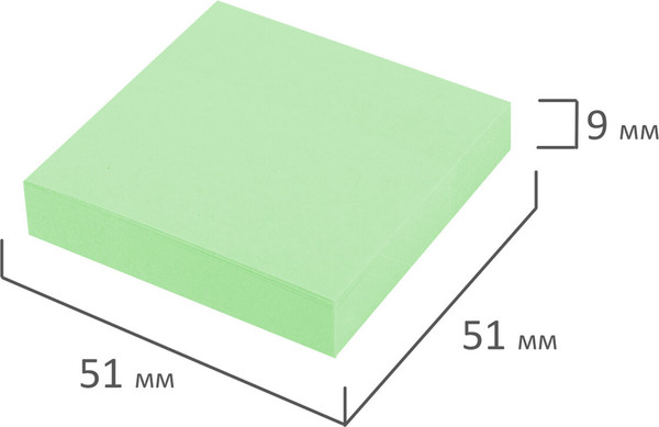 Изображение товара Стикеры канцелярские Staff Standard / 116579 (зеленый)