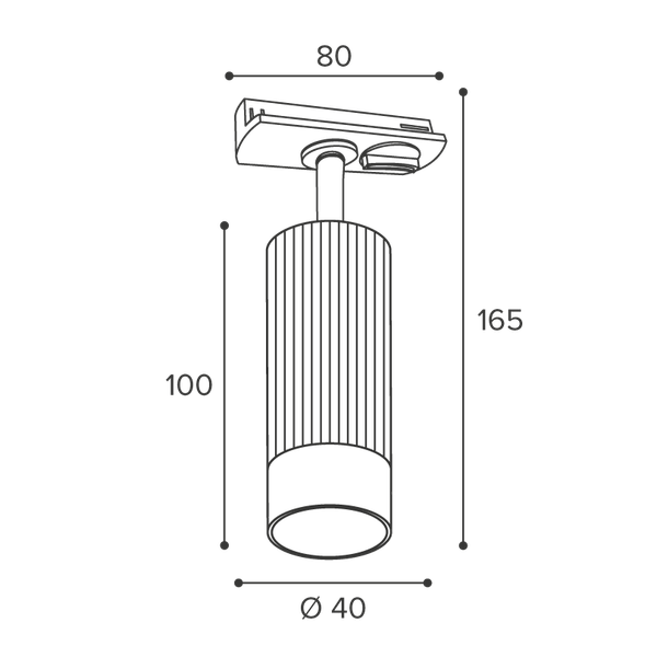 Изображение товара Трековый светильник Wolta WTL-MR11/16BG