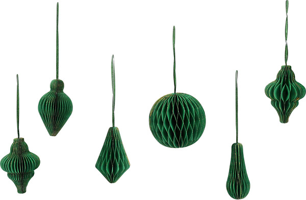 Изображение товара Набор елочных игрушек Золотая сказка 592541 (6шт, изумрудный)