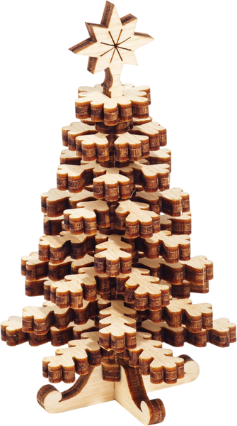 Изображение товара Конструктор Drovo Елочка 3D маленькая / DRNY05