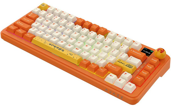 Изображение товара Клавиатура Ajazz AK820 MAX (оранжево-белая тема)