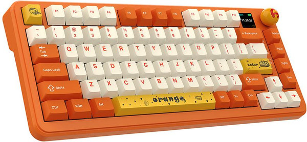 Изображение товара Клавиатура Ajazz AK820 MAX (оранжево-белая тема)