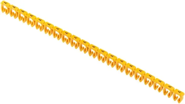 Изображение товара Маркер кабельный IEK МКН6мм2 "A" / UMK06-02-A (1000шт, желтый)