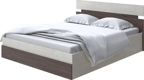 Изображение товара Полуторная кровать Proson Milton с ПМ 120x200 (дуб шамони светлый 124/ясень шимо темный)