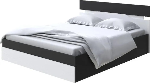 Изображение товара Полуторная кровать Proson Milton с ПМ 120x200 (черный/белый)