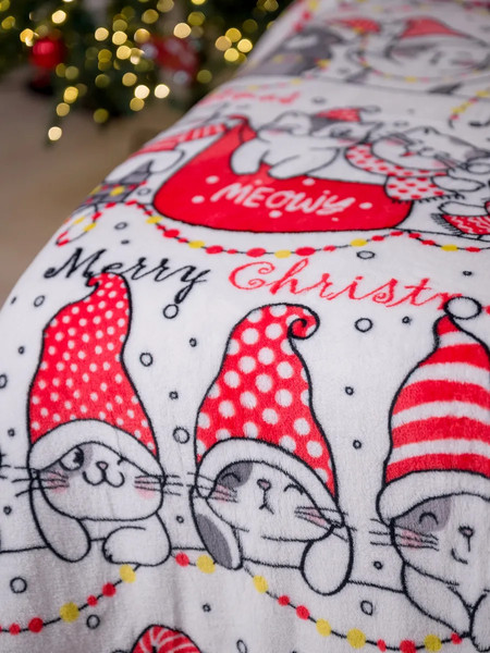 Изображение товара Плед Павлина Котики рождество 150x200