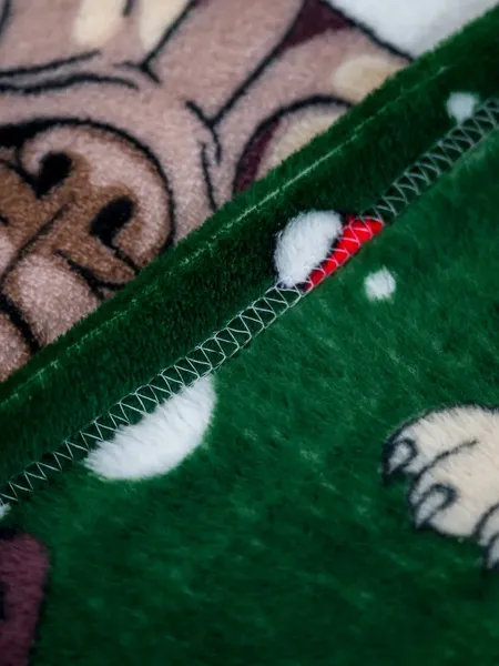 Изображение товара Плед Павлина Новогодние мопсы 150x200