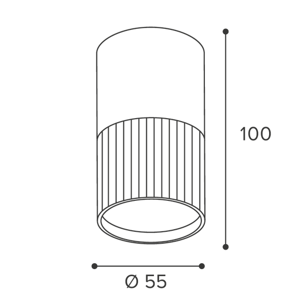 Изображение товара Точечный светильник Wolta WSL-GU10/18BW