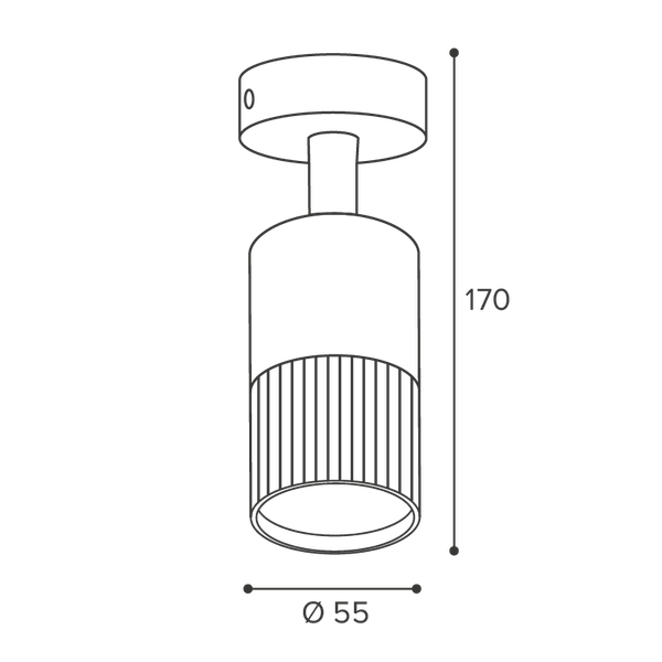 Изображение товара Точечный светильник Wolta WSL-GU10/18W-2