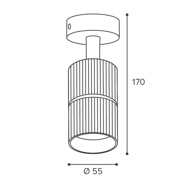 Изображение товара Точечный светильник Wolta WSL-GU10/18WG-2