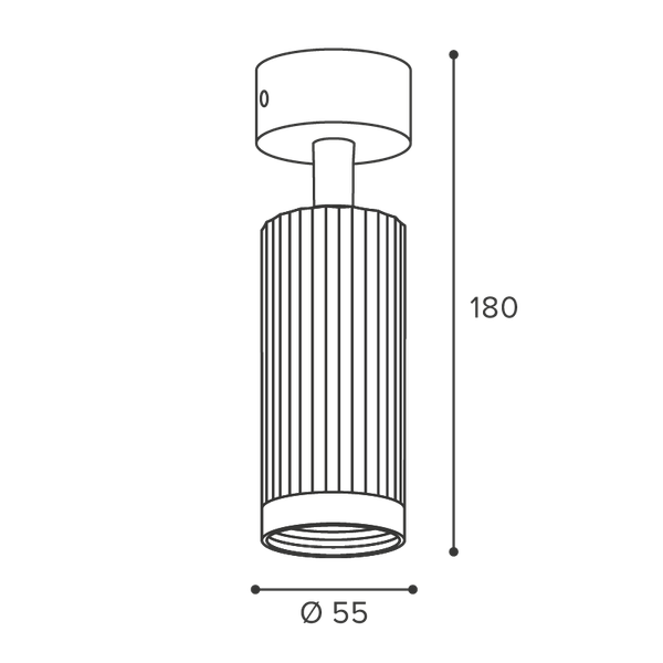 Изображение товара Точечный светильник Wolta WSL-GU10/19G-1