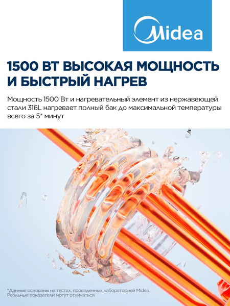 Изображение товара Накопительный водонагреватель Midea MWH05-15SMU