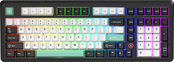 Изображение товара Клавиатура Ajazz AK980 V2 (черный/белый/бирюзовый)