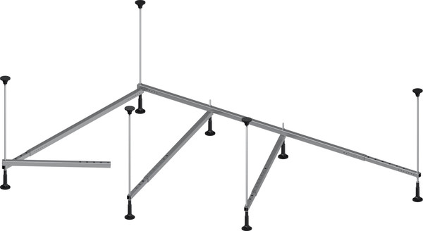 Изображение товара Ванна акриловая Lauter Geneva 170x105 / 2103170L (с каркасом, лицевым экраном и сифоном 21Y11030 хром)