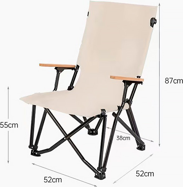 Изображение товара Кресло складное Happy Home HH-058B (бежевый)