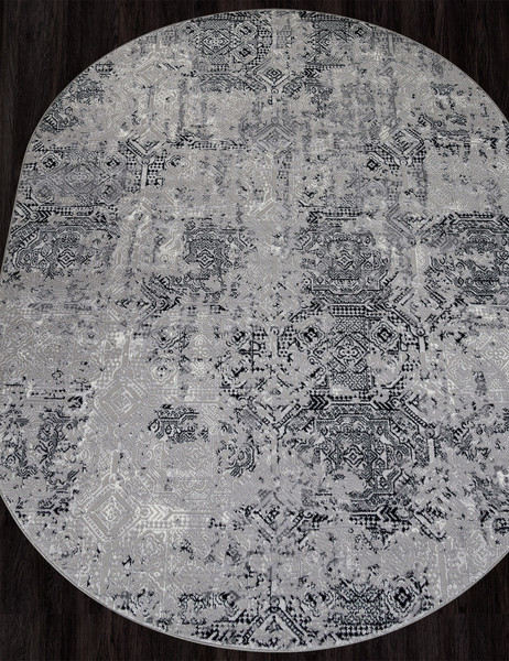 Изображение товара Ковер Merinos Palermo F281-OVAL-DARK-GRAY (1x2)