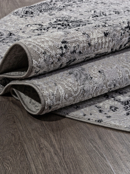 Изображение товара Ковер Merinos Palermo F281-OVAL-DARK-GRAY (1x2)