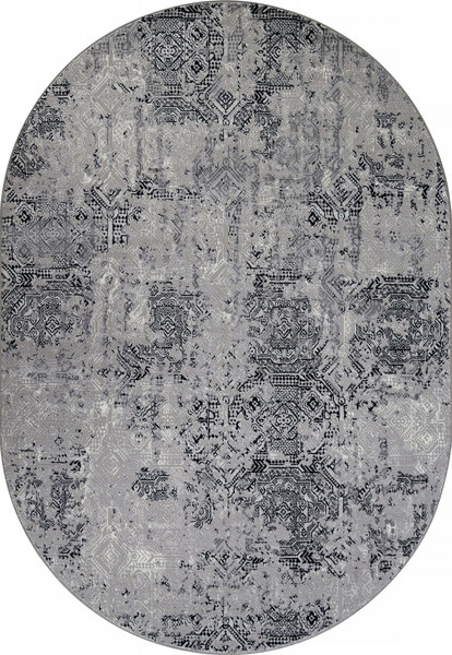 Изображение товара Ковер Merinos Palermo F281-OVAL-DARK-GRAY (1x2)
