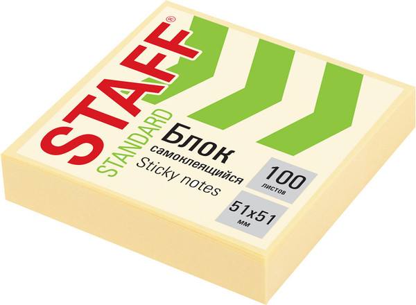 Изображение товара Стикеры канцелярские Staff Standard / 116577 (желтый)