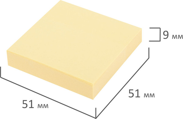 Изображение товара Стикеры канцелярские Staff Standard / 116577 (желтый)
