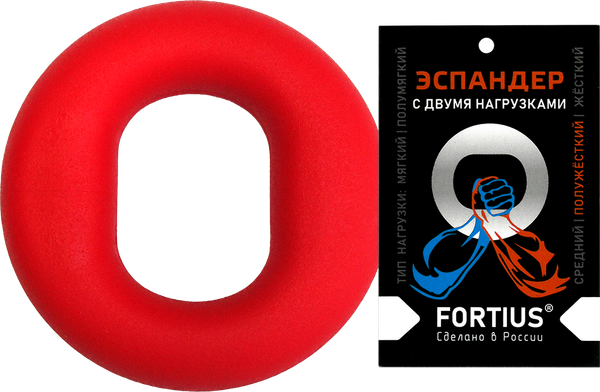 Изображение товара Эспандер Fortius С двумя нагрузками (30-40кг, красный)