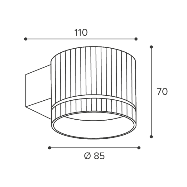 Изображение товара Бра Wolta WSL-GX53/W18WG