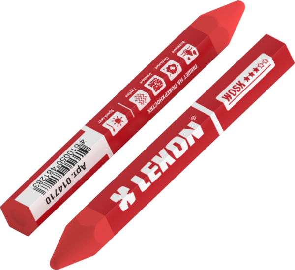 Изображение товара Восковые мелки LEKON Wosk / 14710.21 (2шт, красный)