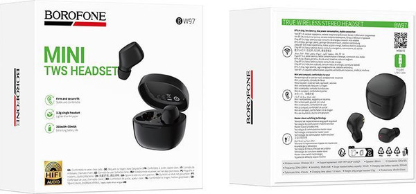 Изображение товара Беспроводные наушники Borofone BW97 TWS (черный)