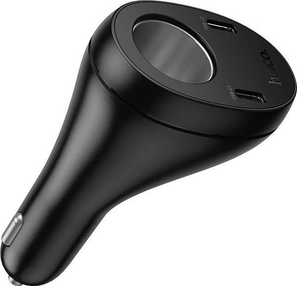 Изображение товара Адаптер питания автомобильный Hoco Z61 (черный)