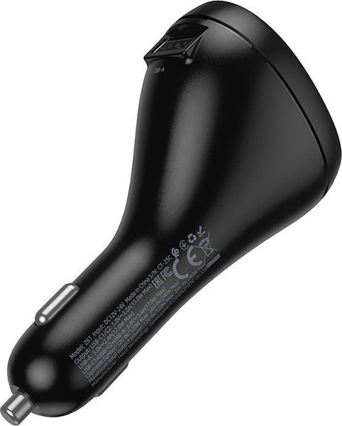 Изображение товара Адаптер питания автомобильный Hoco Z61 (черный)