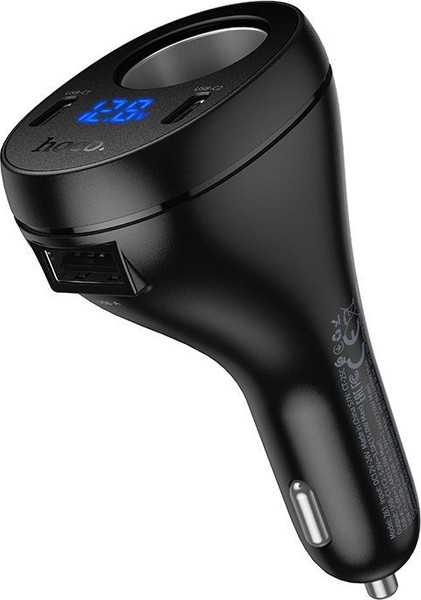 Изображение товара Адаптер питания автомобильный Hoco Z61 (черный)