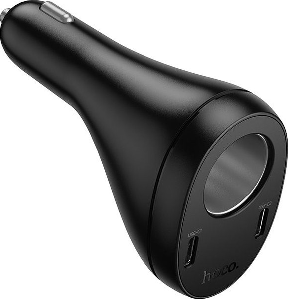 Изображение товара Адаптер питания автомобильный Hoco Z61 (черный)