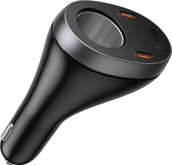 Изображение товара Адаптер питания автомобильный Hoco Z61A (черный)