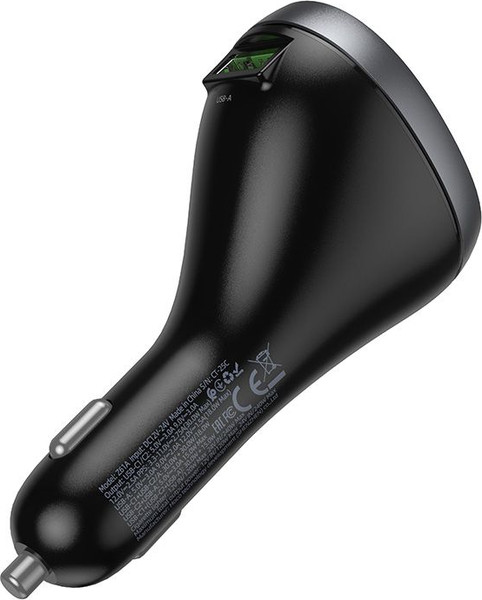 Изображение товара Адаптер питания автомобильный Hoco Z61A (черный)