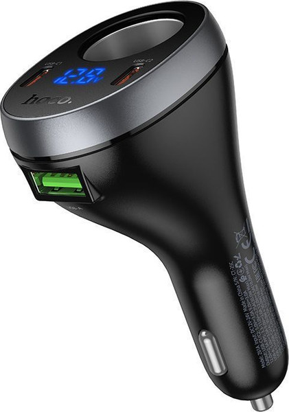 Изображение товара Адаптер питания автомобильный Hoco Z61A (черный)