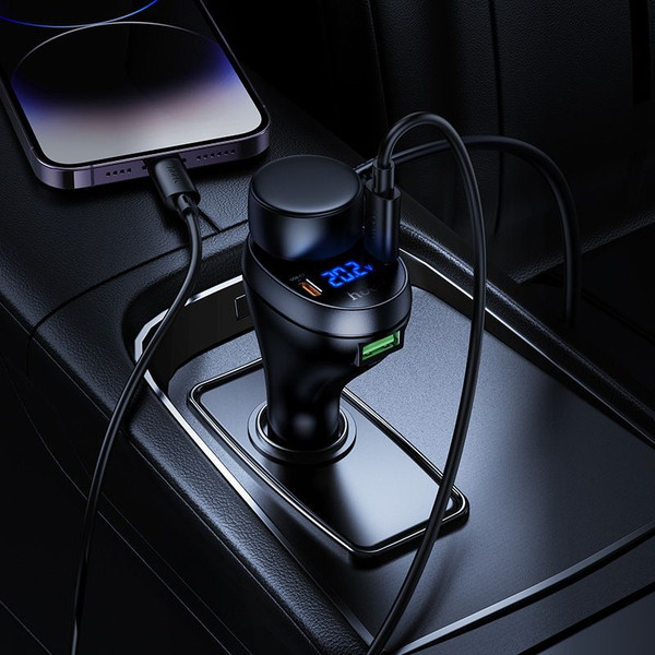 Изображение товара Адаптер питания автомобильный Hoco Z61A (черный)