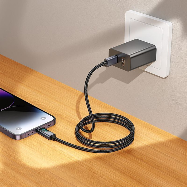 Изображение товара Кабель Hoco X112 Type-C to Lightning (1м, черный)