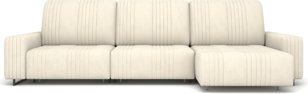 Изображение товара Диван угловой Rivalli Уолтер ШП 1000 + 1000 + оттоманка (Elle Blonde/черный муар)