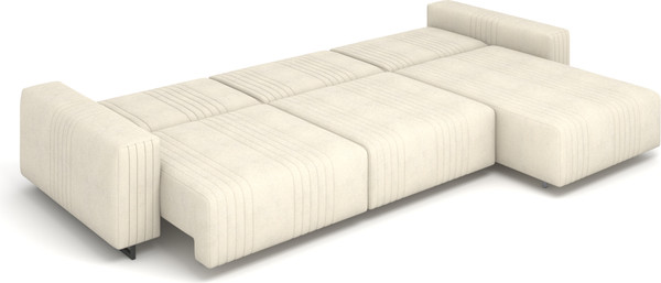 Изображение товара Диван угловой Rivalli Уолтер ШП 1000 + 1000 + оттоманка (Elle Blonde/черный муар)