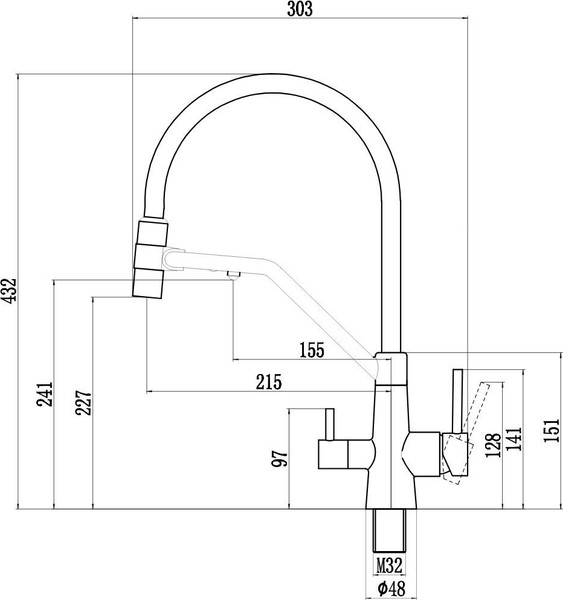 Изображение товара Смеситель Savol FS1462H-01