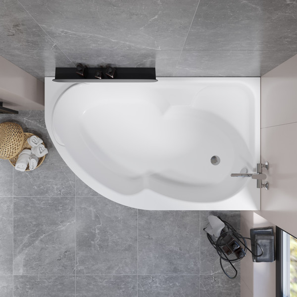 Изображение товара Ванна акриловая Lauter Geneva 170x105 / 2103170R (с каркасом, лицевым экраном и сифоном 21Y32000 хром)