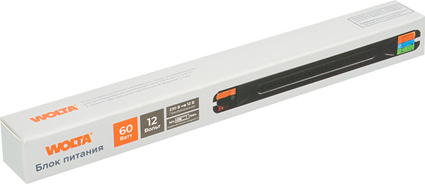 Изображение товара Блок питания для светодиодной ленты Wolta LD-60W/03-12V