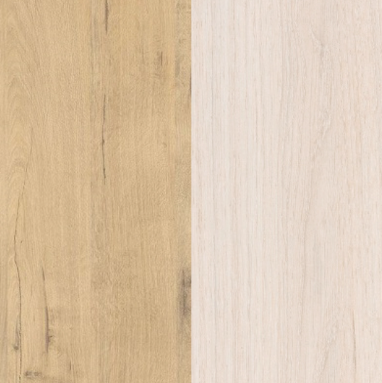 Изображение товара Двуспальная кровать Proson Milton с ПМ 180x200 (бунратти/дуб шамони светлый 124)