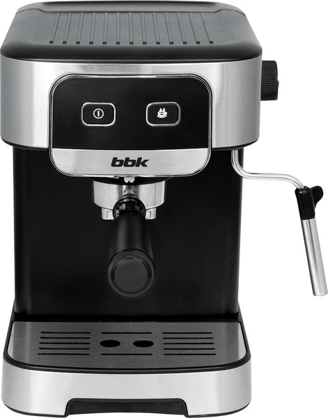 Изображение товара Кофеварка эспрессо BBK BCM1500 (черный/нержавеющая сталь)